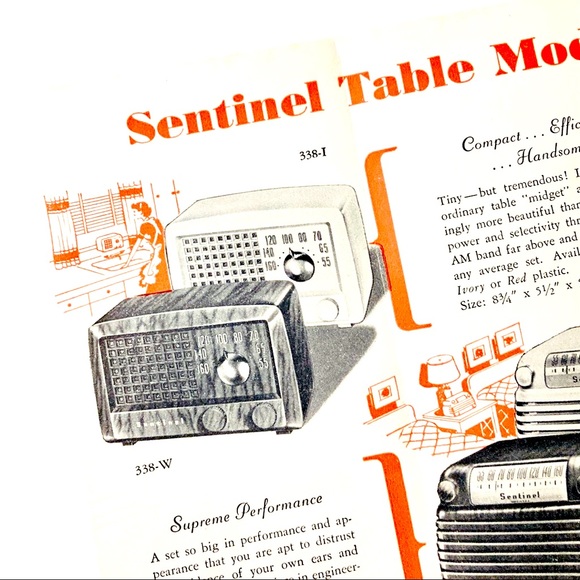 Vintage Sentinel Radio Flyer Manual - Picture 5 of 10